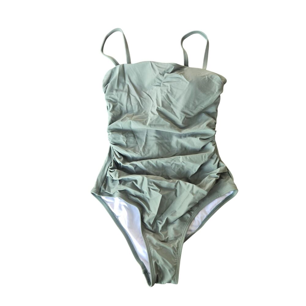 Cupshe Retro Square Neck One Piece Swimsuit Size S NWT
